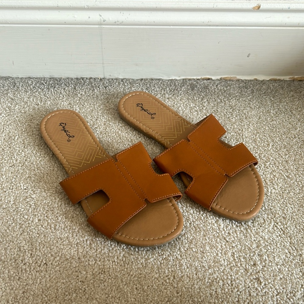 Brown boutique sandals